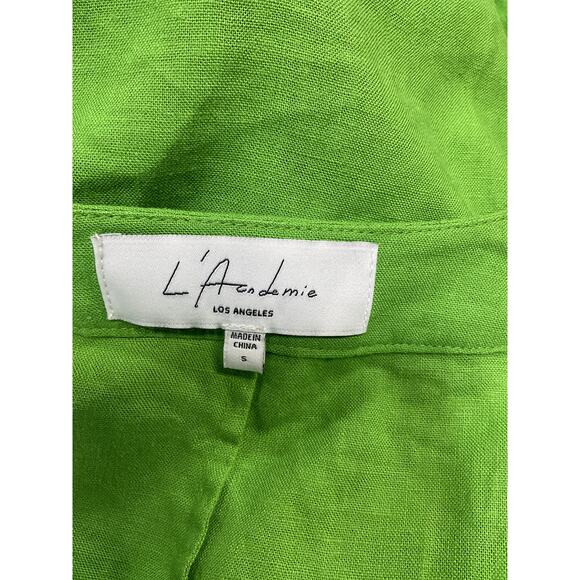 L'Academie 'The Janeiro' Green Mini Dress Size S - Picture 4 of 5